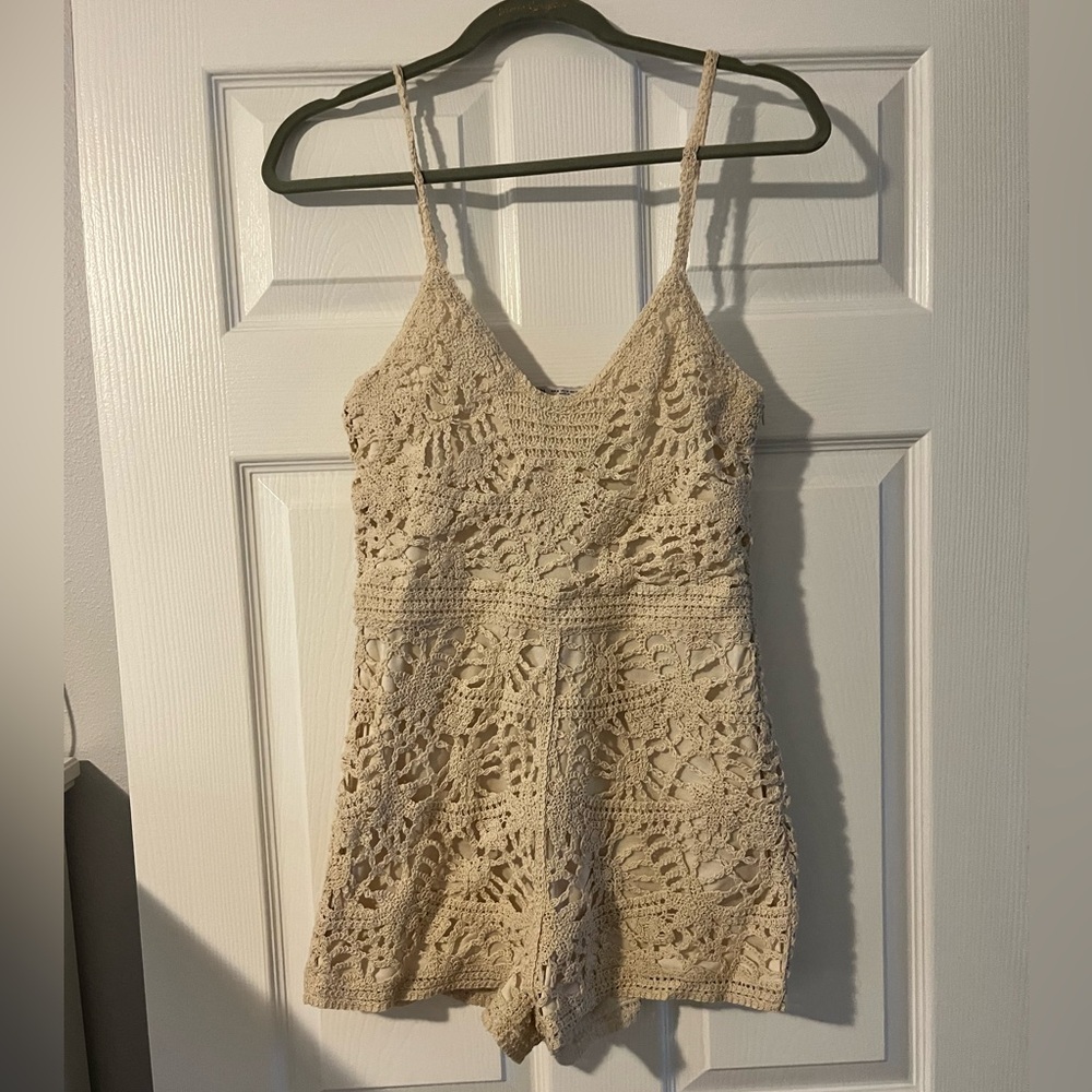 Zara crochet romper